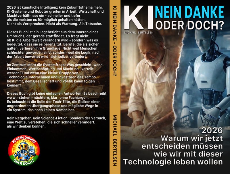 Buchcover: KI? Nein danke! Oder doch? von Michael Bertelsen